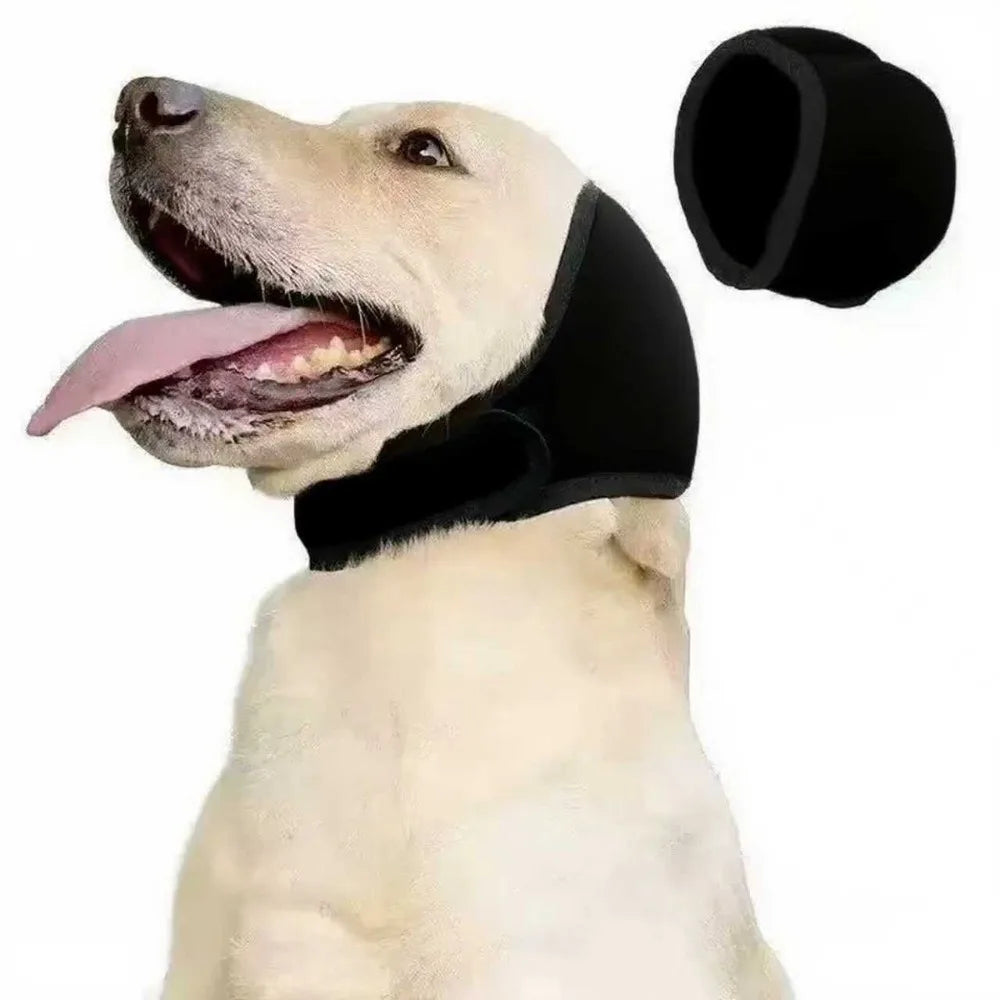 Calming ear wrap in Black