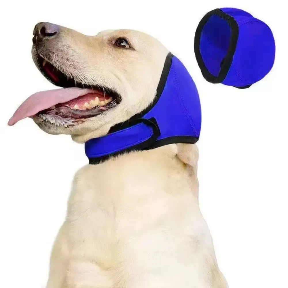 Calming ear wrap in Dark Blue