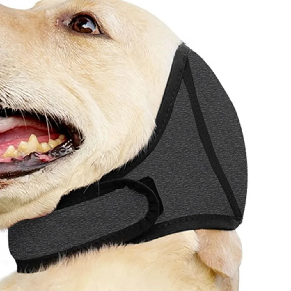 Close-up of the ear wrap's adjustable chin strap